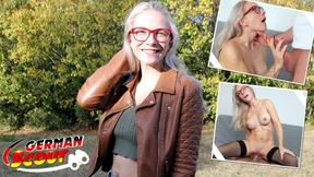 sensational german scout: alluring blonde with ***er glasses takes charge and seduces her target sensational german scout: alluring blonde with ***er glasses takes charge and seduces her target