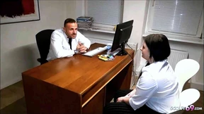 Hot German pregnant teen gets naughty😈 with doctor during gynecology checkup Hot German pregnant teen gets naughty😈 with doctor during gynecology checkup