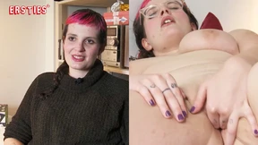 Klara's dark-skinned hand wrasses her voluptuous buttock flesh