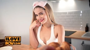 Rude boys ravage raw Kate Kravets in lustful POV gangbang