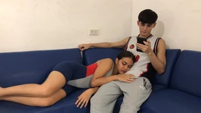 She's sucking his dick&#x1F32D; on the couch