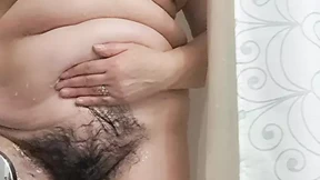 Dirty granny gets ready for threesome with stepson & hubby with some serious bathtub foreplay