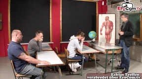 Threesome at university