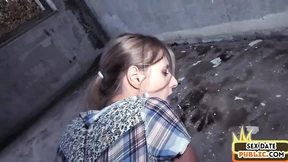 Juicy amateur babe gets savagely pounded in a decrepit public structure Juicy amateur babe gets savagely pounded in a decrepit public structure