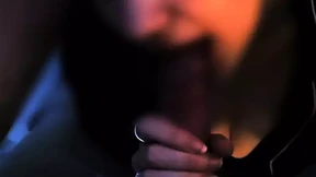 Juicy teen blows massive cock&#x1F32D;, takes it down throat, gulps