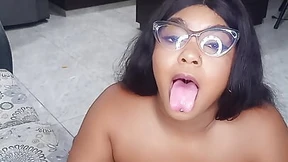 I get pounded by step-sis' dyke friend's BBC hammer