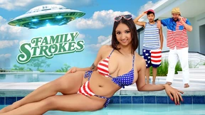 Alien invasion, explosive alien anal👌, red white blue gangbang blowjobs