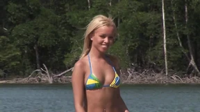 Water-logged Brazilian bombshell Barbie Banks succumbs to twin cocks' triple threat invasion Water-logged Brazilian bombshell Barbie Banks succumbs to twin cocks' triple threat invasion