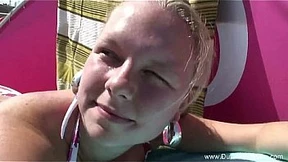 Dutch Chub Gets Rough Beach Banging