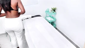 This nubile ebony vixen gets intimately massaged to satisfy her voracious libido This nubile ebony vixen gets intimately massaged to satisfy her voracious libido
