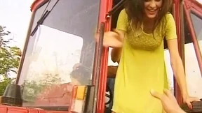Three cocks ravage a wild German brunette on a farm, destroying her lustfully Three cocks ravage a wild German brunette on a farm, destroying her lustfully