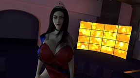 3D super sexy Asian model gets fucked hard by her boss