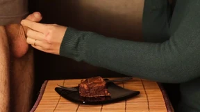 Cum on the Chocolate Cake Cum on the Chocolate Cake