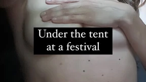 Under-tent silent sex at Hellfest Under-tent silent sex at Hellfest