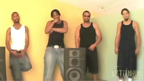 Eighteen-year-olds indulge in group orgies, she gets it all, four dudes, yeah! Eighteen-year-olds indulge in group orgies, she gets it all, four dudes, yeah!