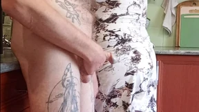 Mom's hot gams got me hard, then she sucked and rode till I blasted