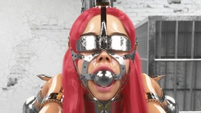 Bound and gagged, metal mistress claims her slave, rough ride, hard sex Bound and gagged, metal mistress claims her slave, rough ride, hard sex