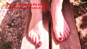 Her nasty trekking boots off, now she's up for cock&#x1F32D; and cum
