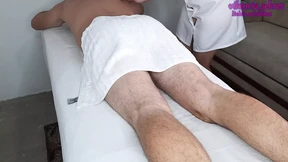 Sexy massage babe received a creampie gift from horny🥵 client's eager hands Sexy massage babe received a creampie gift from horny🥵 client's eager hands