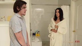 Shay's steamy shower&#x1F6BF; gets busted by step-neph's pervy gaze!