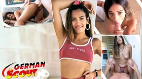 Scorching Latina teen Penelope Cross gets picked up, casting call turns into nasty fuck fest