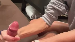 Sibling shares sensual strokes under the sheets