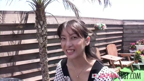 Sexy Japanese granny spreads her bushy labia for rough sex