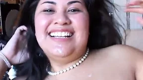 Asian BBW's juicy titties get mercilessly blasted with cum in a nasty face-fuck Asian BBW's juicy titties get mercilessly blasted with cum in a nasty face-fuck