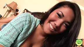 Double-pumped babe gets pounded and plugged by her rugged Romeo