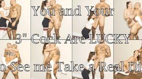 Getting ravaged by a rugged stud's meat while you gaze on