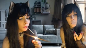 Dirty Goth Slave Service: Flicking Ash for Sick Perverts