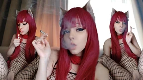 Sexy Egirl flaunts bodacious booty and vulva in fetish finery
