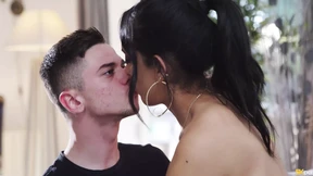 Cream-caked by a lustful MILFs divine juices, Katrina Moreno