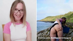 Amelia B's filthy flesh flash for ExhibitionistAugust's eager eyes
