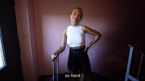 Blonde's gratitude manifests as a hot, steamy bang-a-thon after her luggage needs a helping hand Blonde's gratitude manifests as a hot, steamy bang-a-thon after her luggage needs a helping hand