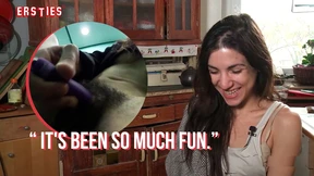 Magena's hairy slit gets pounded in an elevator lift