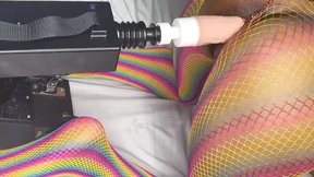 Stepmommy Fucks Self with Fucking Machine