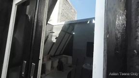 Lonely Neighbor's Miniature Cutie Lures Passerby for Hot Footed Fun