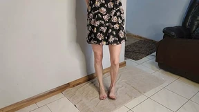 Raunchy Foot Job in Doggy Style Finishes with Sloppy Cream Pie