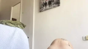 Arab stretching and sunbathing in the anus