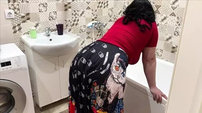 Mom's tight anus and throat ravaged by my massive cock&#x1F32D;