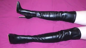 Dirty Boot Job: Overknee Boots&#x4ED6;&#x5988;&#x7684;