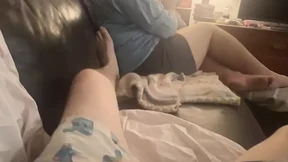 He got ignored while jerking off and cumming