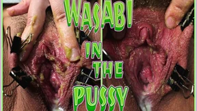 Pussy masturbation with wasabi paste and metal clips - Naughty Masochist