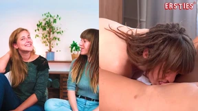 Two German chicks Kate & Nicky F go down on each other like pros
