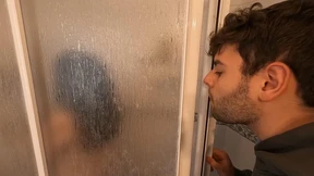 I sucked my sibling's dripping wet cock🍆 during her soapy shower🚿 I sucked my sibling's dripping wet cock🍆 during her soapy shower🚿