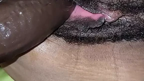 Sexy mixed milf takes a bbc dildo from behind all close up