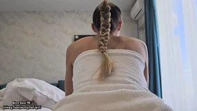 Naughty😈 nympho girlfriend craves morning anal👌 sex with her big ass🍑 lover