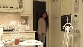 Blonde teen gets duped by BFF into hot lesbian sex with random dude