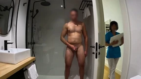 I jerk off in the bathroom until the room service cleaning girl comes in and helps me finish cumming I jerk off in the bathroom until the room service cleaning girl comes in and helps me finish cumming